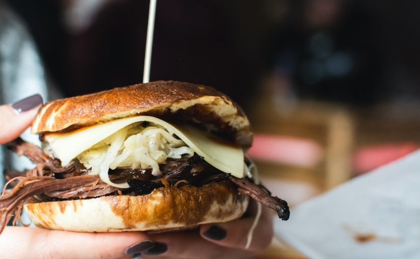 pilled pork sandwich