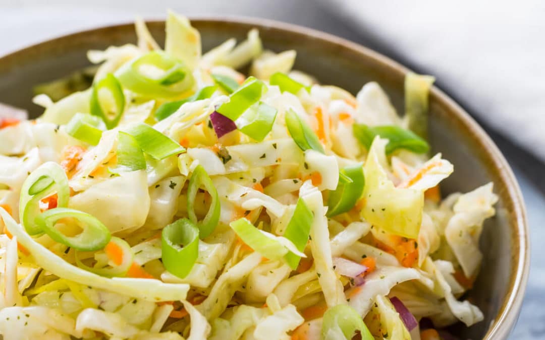 thai cabbage slaw bowl