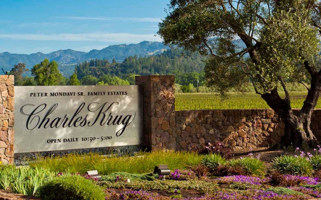 Charles Krug Winery Front Signage