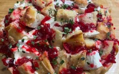 Cranberry and Brie Pull-apart Sourdough