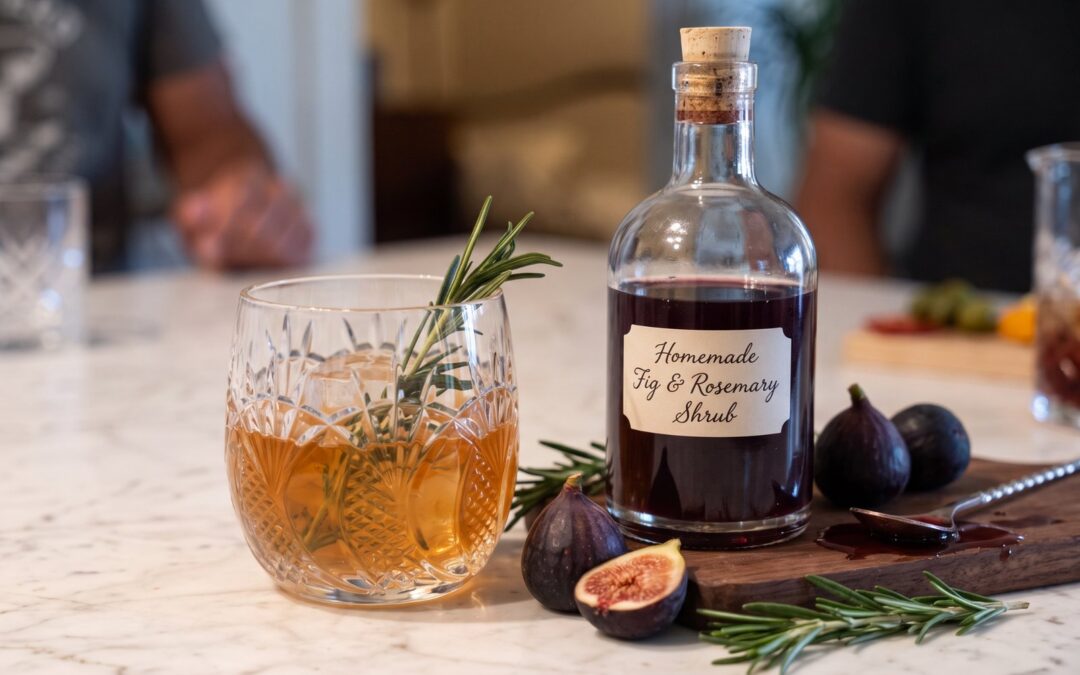 Fig & Rosemary Shrub: Your Fall Glass, Two Ways